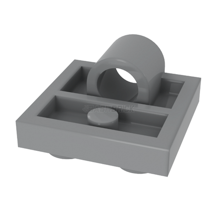 LEGO Plate, Modified 2 x 2 with Pin Hole, Dark Grey [10247] 6047417