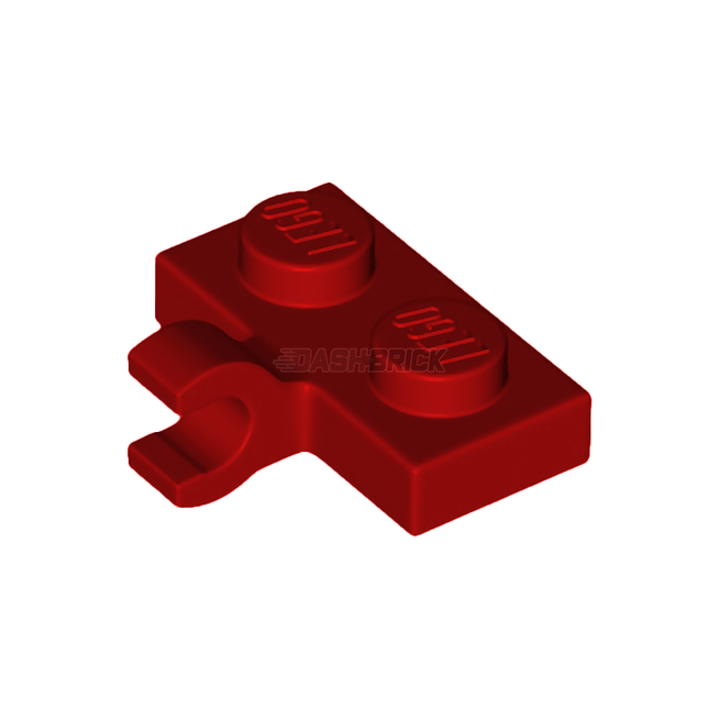 LEGO Plate, Modified 1 x 2, Clip on Side (Horizontal Grip), Red [11476] 6313120