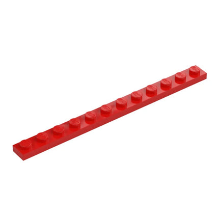 LEGO Plate 1 x 12, Red [60479] 4514843
