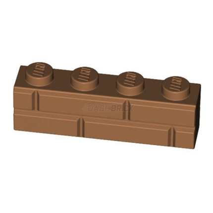 LEGO Bricks 1 x 4, Masonry/Brick Profile, Medium Nougat [15533] 6055309