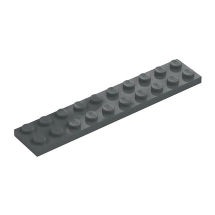 LEGO Plate, 2 x 10, Dark Grey [3832] 4210678