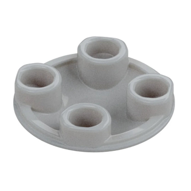LEGO Plate, Round 2 x 2 with Rounded Bottom (Boat Stud), Light Grey [2654] 4278273