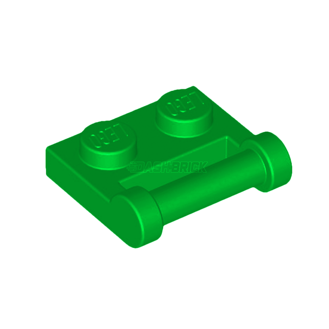 LEGO Plate, Modified 1 x 2, Bar Handle on Side, Closed Ends, Green [48336] 4521931