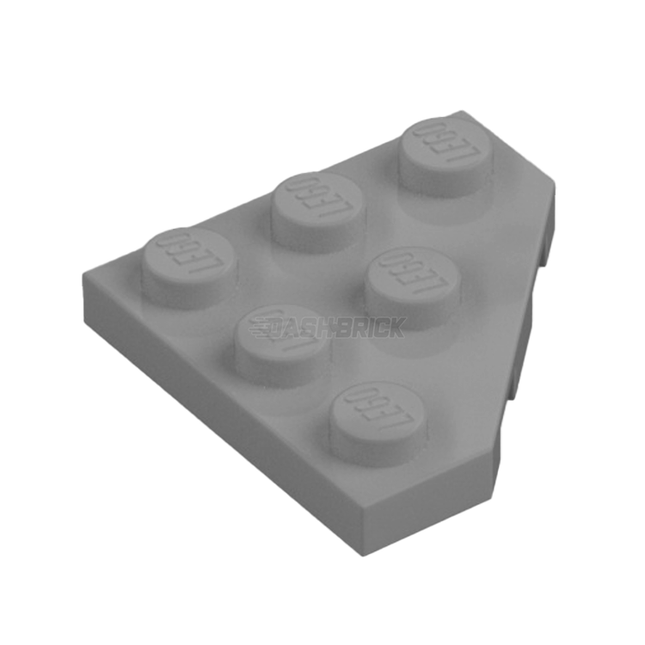 LEGO Wedge, Plate 3 x 3 Cut Corner, Light Grey [2450] 4211361