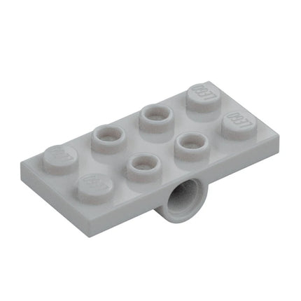 LEGO Plate, Modified 2 x 4 with Pin Holes, Light Grey [26599] 6176242