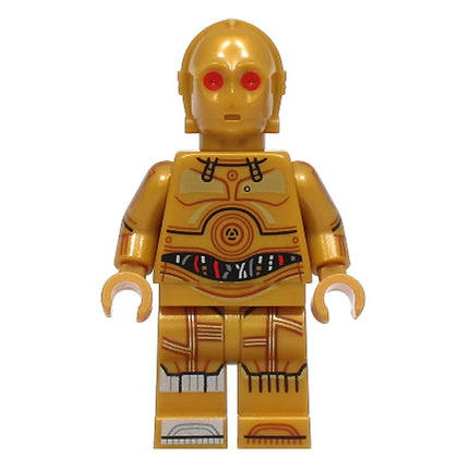 LEGO Minifigure - C-3PO - Printed Legs, Toes and Arms, Red Eyes (2025) [STAR WARS]