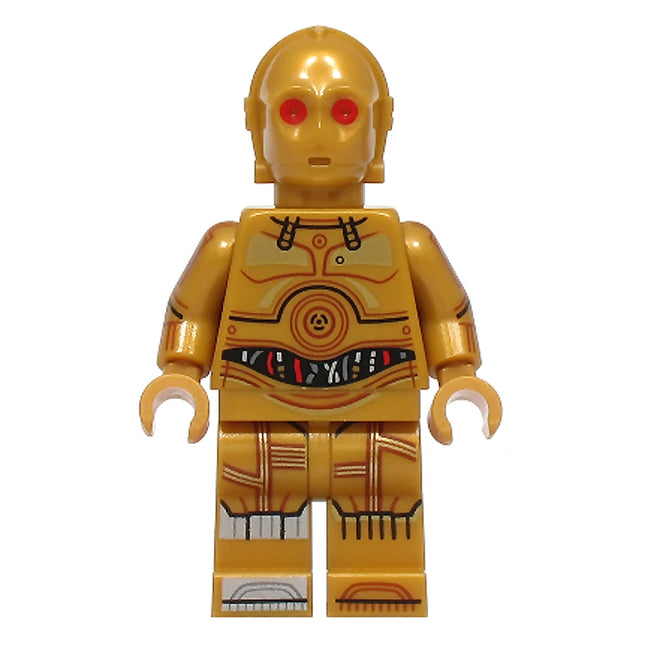 LEGO Minifigure - C-3PO - Printed Legs, Toes and Arms, Red Eyes (2025) [STAR WARS]
