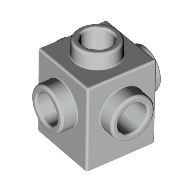 LEGO Brick, Modified 1 x 1 with Studs on 4 Sides, Light Grey [4733] 4211511