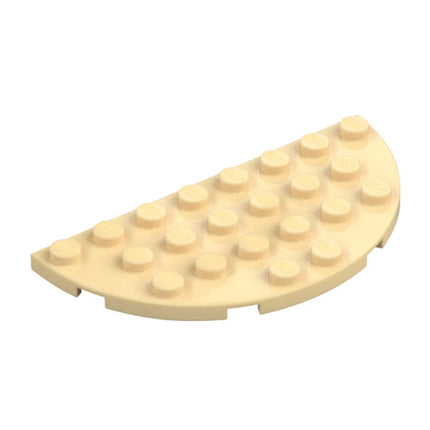 LEGO Plate, Round Half 4 x 8, Tan [22888] 6123812