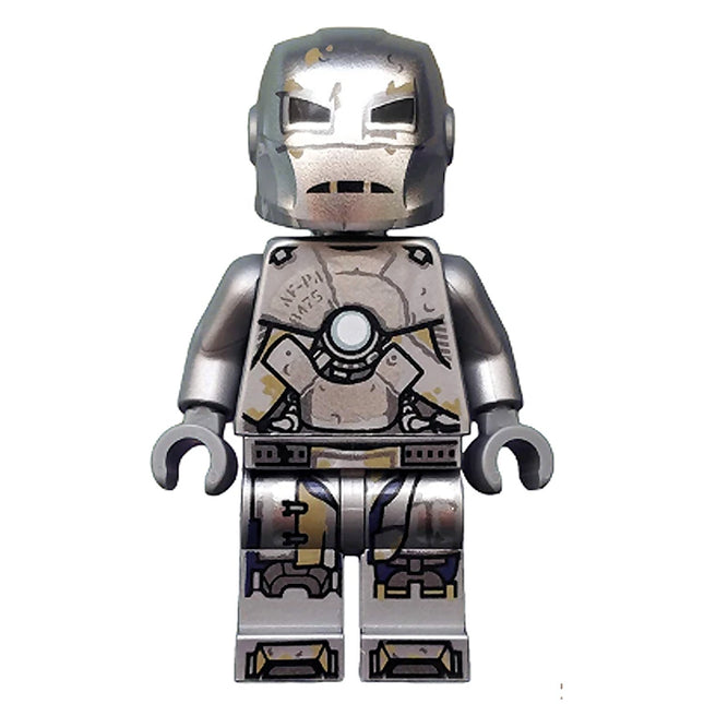 LEGO Minifigure - Iron Man - Mark 1 Armor, Trans-Clear Head, Avengers Endgame (2019) [MARVEL]