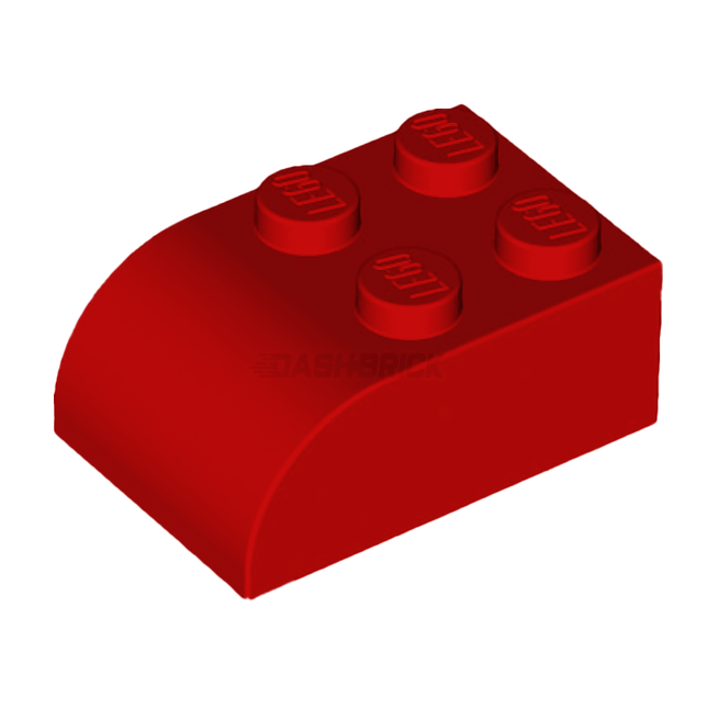 LEGO Slope, Curved 3 x 2 x 1 with Four Studs, Red [6215] 621521