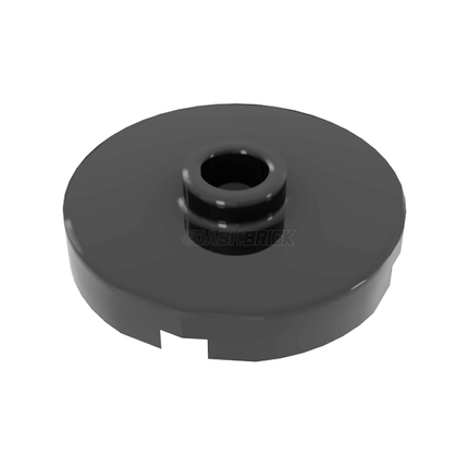 LEGO Tile, Modified, Round 2 x 2, Open Stud (Barrel Lid), Dark Grey [18674] 6115080