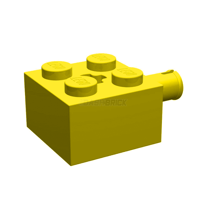 LEGO Brick, Modified 2 x 2 with Pin and Axle Hole, Yellow [6232] 6347698