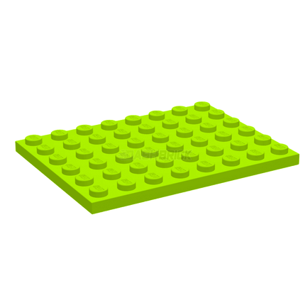LEGO Plate 6 x 8, Lime Green [3036] 6100914