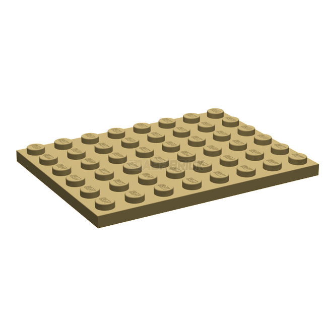 LEGO Plate 6 x 8, Tan [3036] 6070501