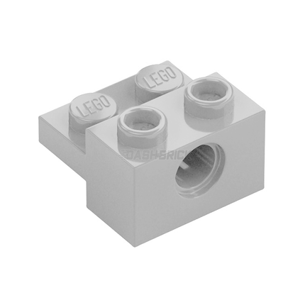 LEGO Technic, Brick Modified 1 x 2 with Hole and 1 x 2 Plate, Light Grey [73109] 6326478