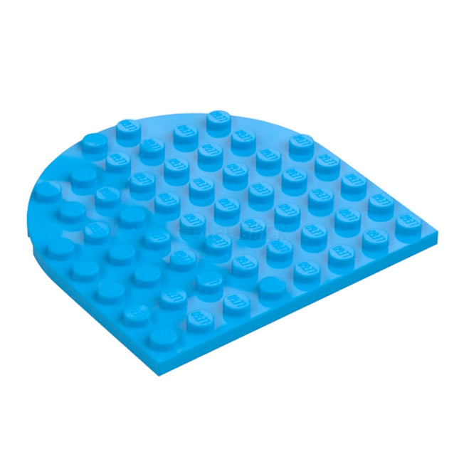 LEGO Plate, Round 8 x 8 Rounded End, Dark Azure [41948] 6304883