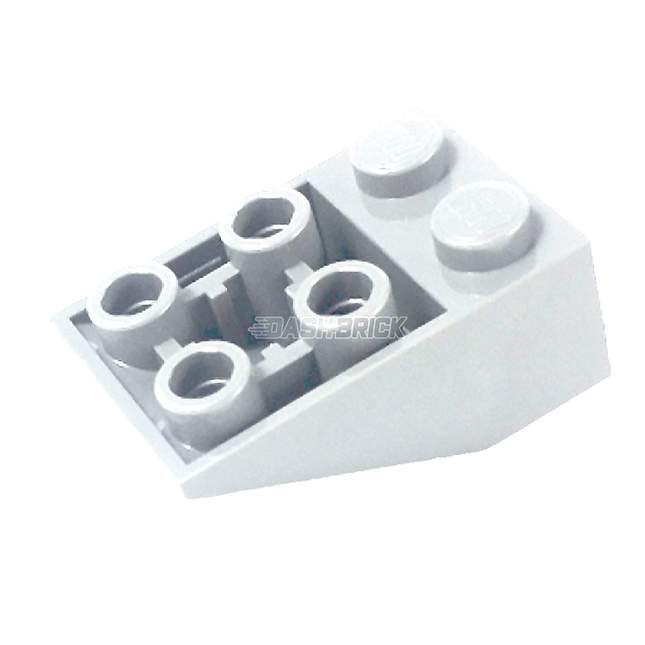 LEGO Slope, Inverted 33 3 x 2, Flat Bottom Pin and Connections between Studs, White [3747b] 6435932