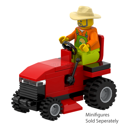 LEGO "Ride-on Mower" - Red Garden Mower [MiniMOC]