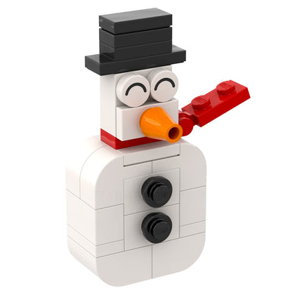 12 Days of Christmas - Snowman (5 of 12) Made with Genuine LEGO® [MiniMOC]