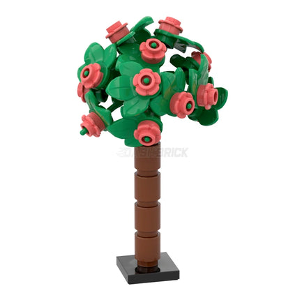 LEGO "Flowering Tree" - Bright Leaves + Coral Flowers [MiniMOC]