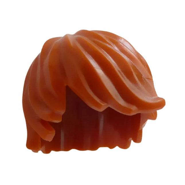 LEGO Minifigure Part - Hair Tousled with Side Part, Dark Orange [87991] 18226 6093518