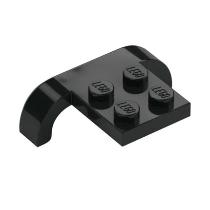 LEGO Vehicle, Mudguard 4 x 3 x 1 with Arch Curved, Black [28326] 6170597