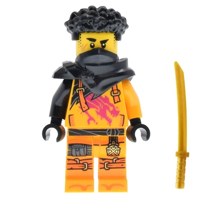 LEGO Minifigure - Arin - Shirt with Magenta Dragon, Hair, Shoulder Pads (2025) [NINJAGO]