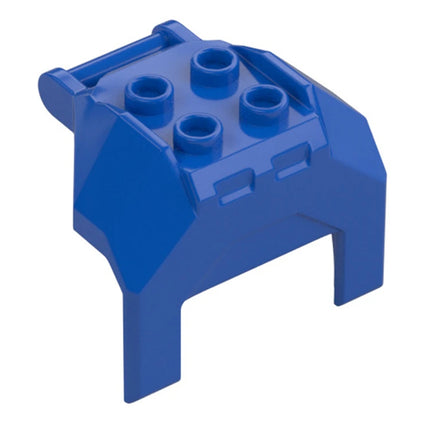 LEGO Plate, Large Figure Armor, Chest with 4 Studs and Bar Handle, Blue [27167] 6463374