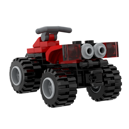 LEGO "Adventure ATV" - 4-Wheeler/Quad, Red [MiniMOC]