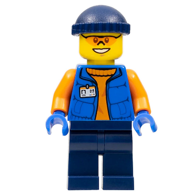 LEGO Minifigure - Male, Arctic Research Assistant, Knit Cap (2014) [CITY]