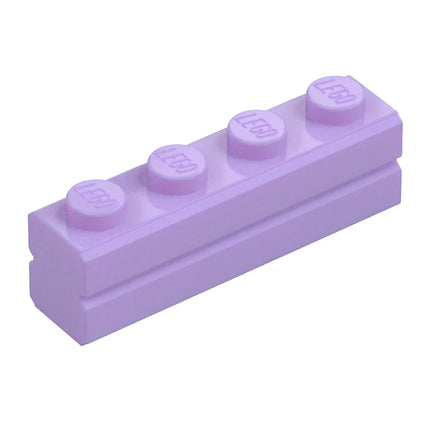 LEGO Brick 1 x 4, Masonry/Brick Profile, Lavender [15533] 6311131