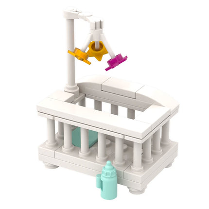 LEGO "Baby Bassinet" - Infant Bed/Crib/Cot with bottle [MiniMOC]