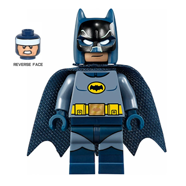 LEGO Minifigure - Batman - Classic TV Series, Headband and Sand Blue Torso (2016) [DC COMICS]