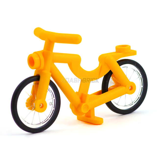 LEGO Minifigure Accessory - Bicycle, Riding Cycle/Bike, Bright Light Orange [4719c02]