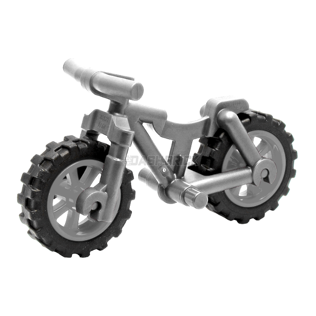 LEGO Minifigure Accessory - Mountain Bike, Bicycle, Light Grey [36934c02]