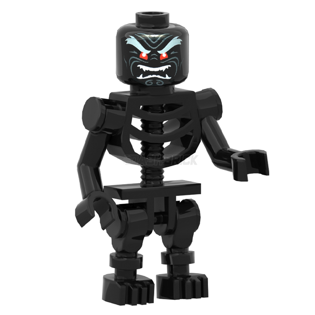 LEGO Minifigure - Skeleton, Black Bones, Red Eyes [DASHBRICK EXCLUSIVE]