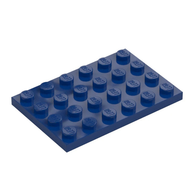 LEGO Plate, 4 x 6, Dark Blue [3032] 6037887
