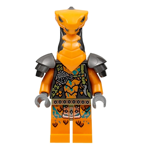 LEGO Minifigure - Boa Destructor - Harness Torso, Orange Head, Shoulder Pads [NINJAGO]