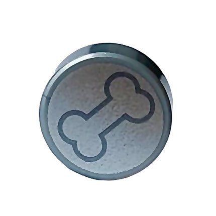 LEGO Tile, Silver Bone Outline on Silver Background, Flat Silver (1 x 1) [98138pb361] 6428390