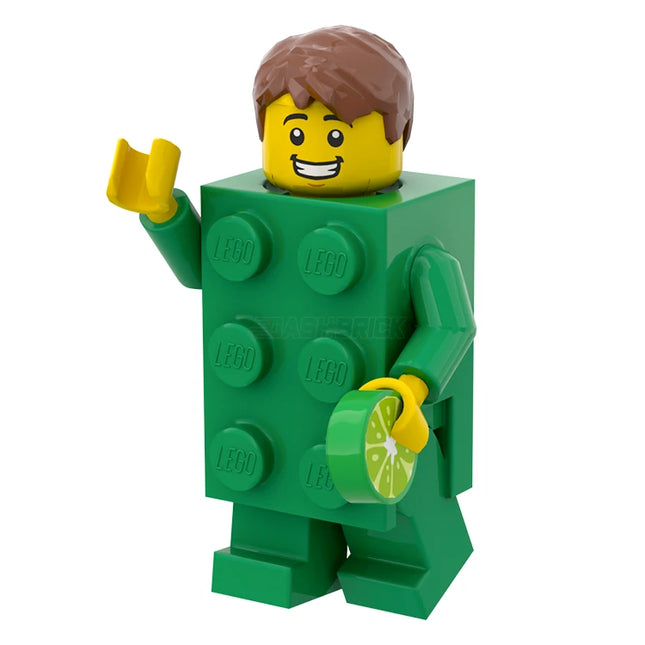 LEGO Minifigure - Green Brick Costume Guy [DASHBRICK EXCLUSIVE] Limited Release