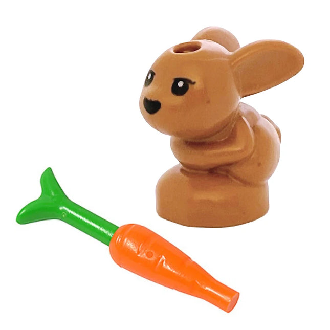 LEGO Minifigure Animal - Bunny, Baby Rabbit, Small, Medium Nougat [18852pb01]