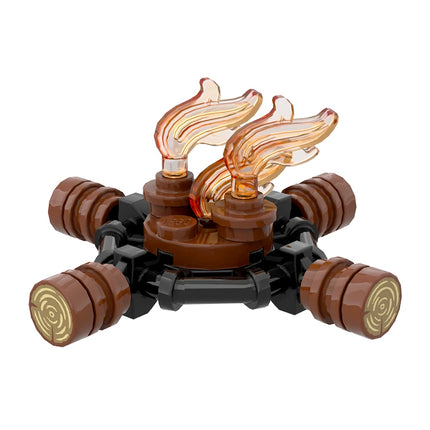 LEGO "Campfire" - Logs with Flames [MiniMOC]