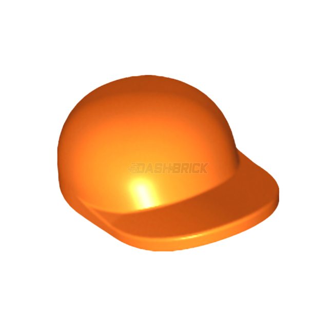 LEGO Minifigure Part - Hat, Baseball Cap, Minifigure, Short Curved Bill, Orange [4485b]