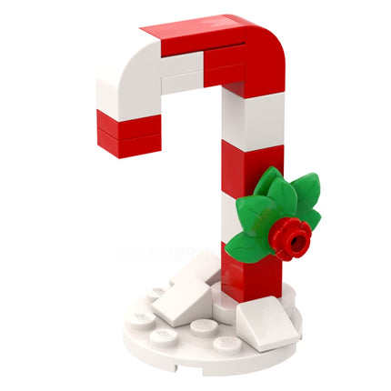 12 Days of Christmas - Candy Cane (11 of 12) Made with Genuine LEGO® [MiniMOC]
