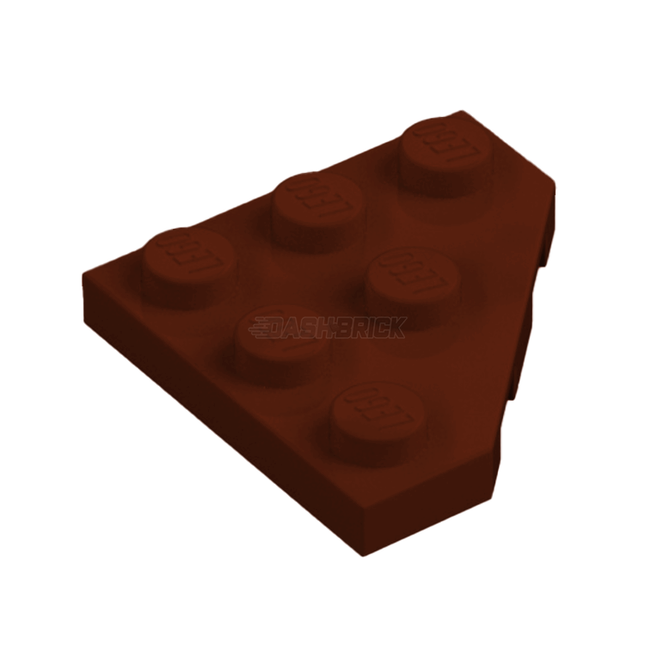 LEGO Wedge, Plate 3 x 3 Cut Corner, Reddish Brown [2450] 6078090