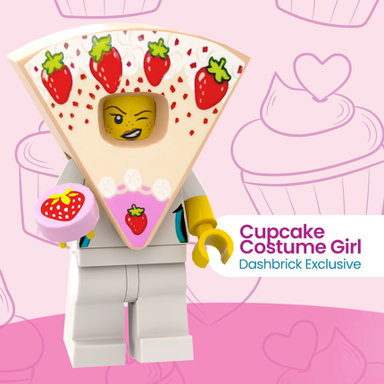 LEGO Minifigure - Cupcake Costume Girl [DASHBRICK EXCLUSIVE]