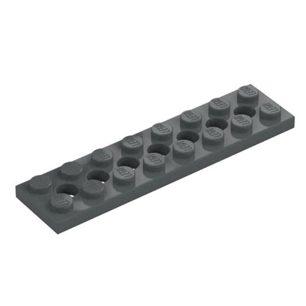 LEGO Technic, Plate 2 x 8 with 7 Holes, Dark Grey [3738] 4260707