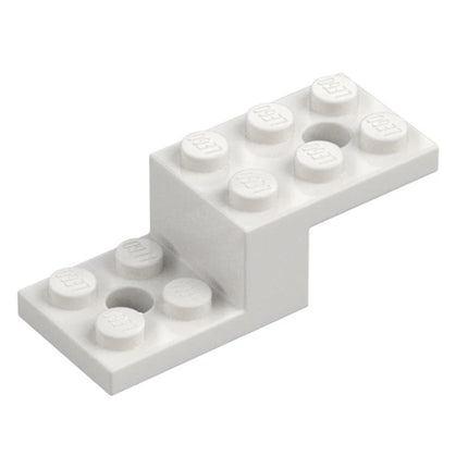 LEGO Bracket 5 x 2 x 1 1/3 with 2 Holes and Bottom Tube, White [11215] 6053026