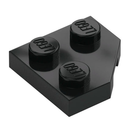 LEGO Wedge, Plate 2 x 2 Cut Corner, Black [26601] 6174243